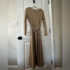 Fabulous Gold Anne Klein Bella Crinkly Dress